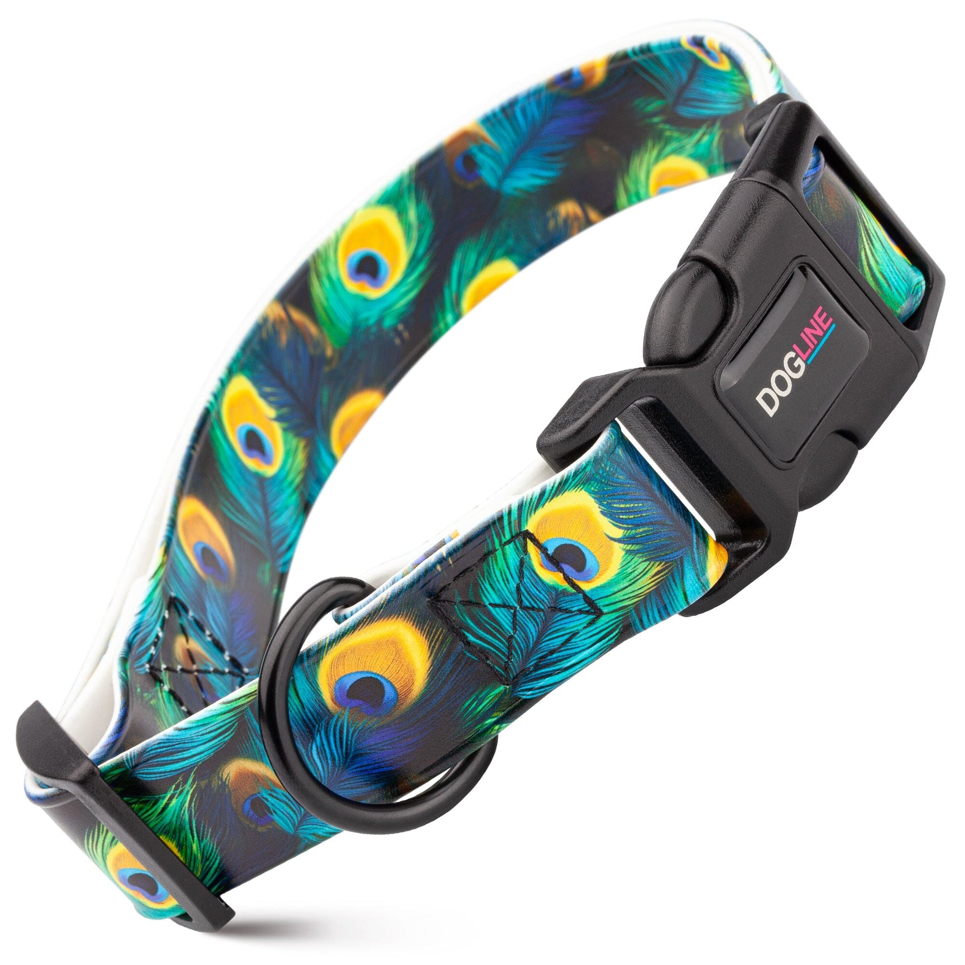 Dogline Biothane Full Color Design Printed Dog Collar with Quick Release Buckle