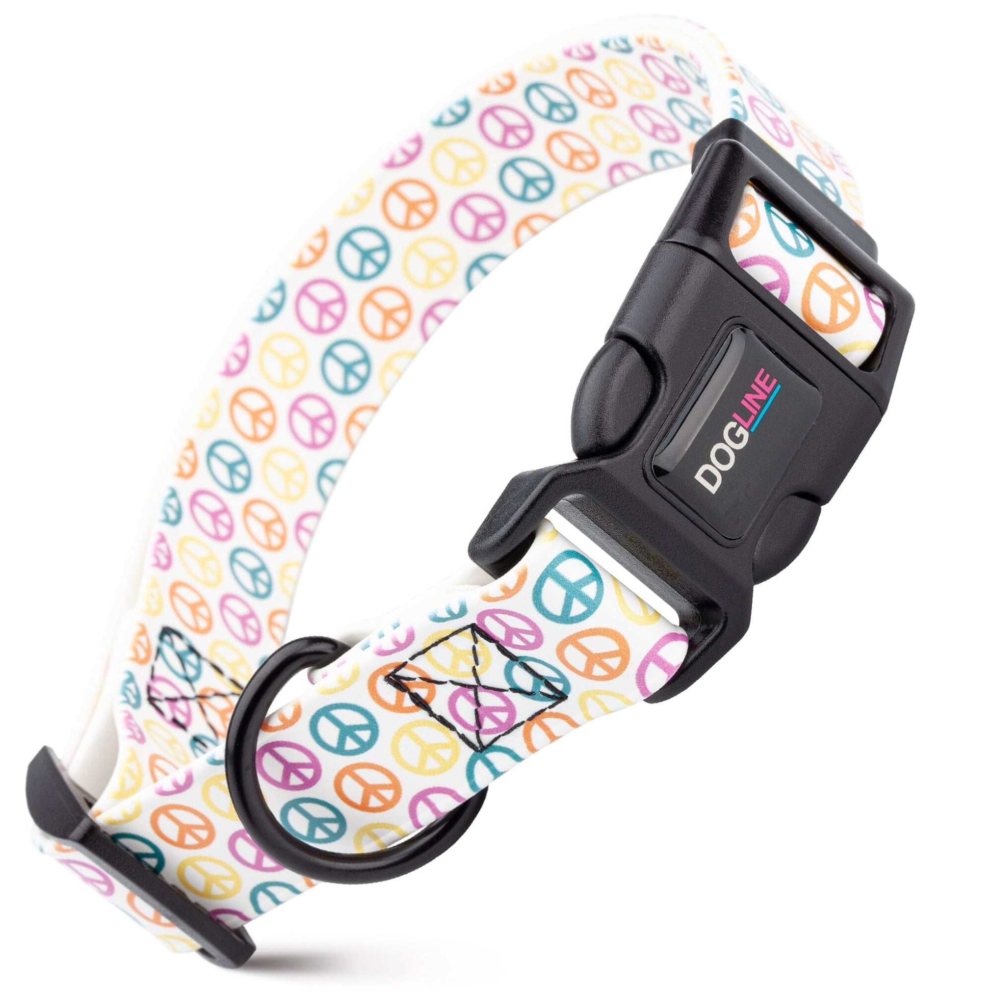 Dogline Biothane Full Color Design Printed Dog Collar with Quick Release Buckle