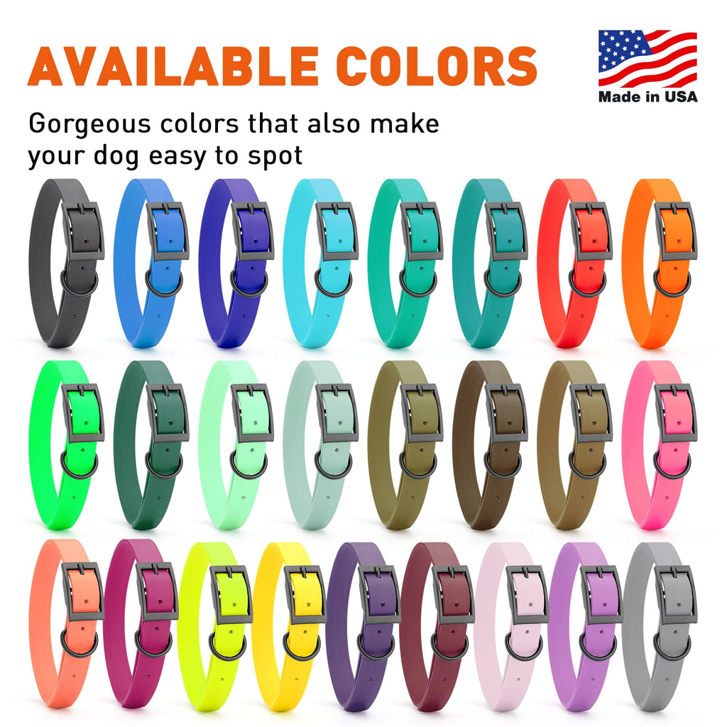 Biothane Waterproof Dog Collar - X-Large (22 to 25 inches)