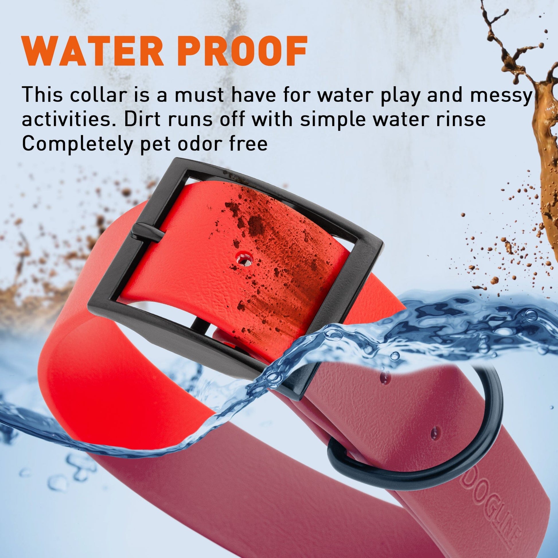 Biothane Waterproof Dog Collar - 1.5in Wide - X-Large (20 to 24 inches)