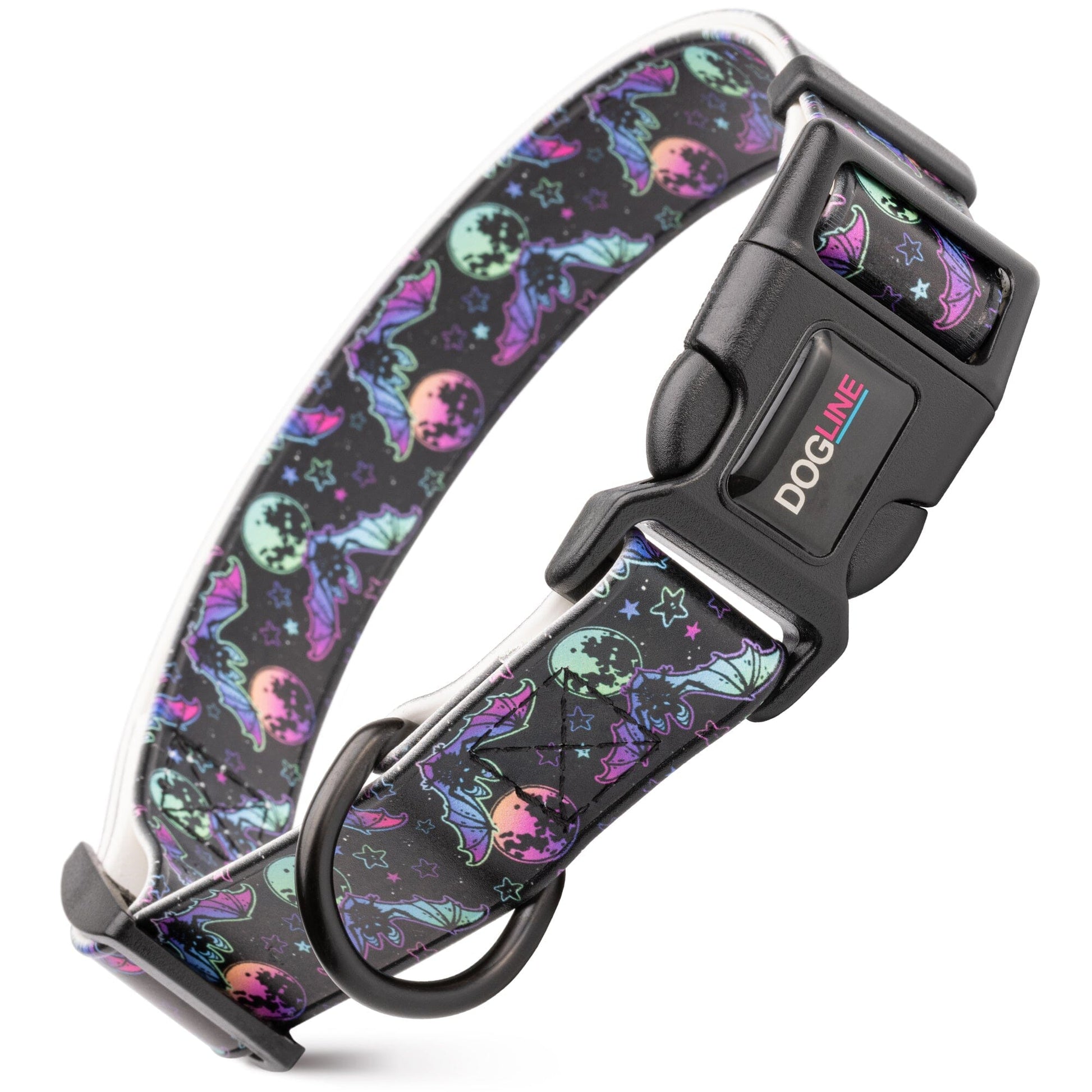 Dogline Biothane Full Color Design Printed Dog Collar with Quick Release Buckle