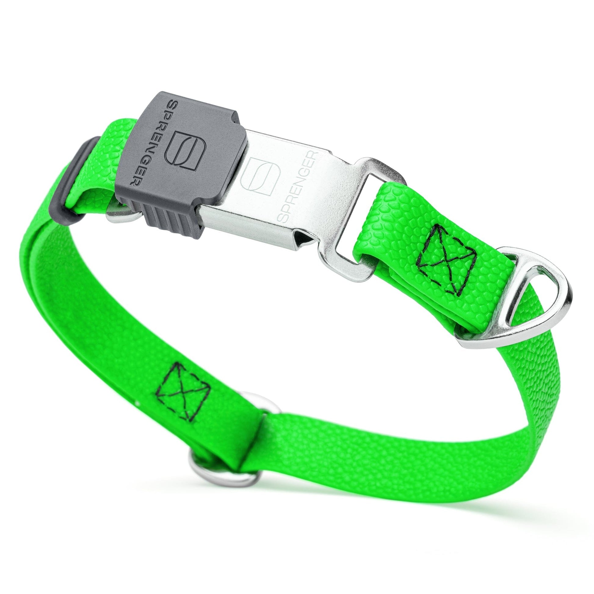 Dogline Pebble Emboss Biothane Dog Collar with Herm Sprenger Stainless Steel ClicLock Buckle
