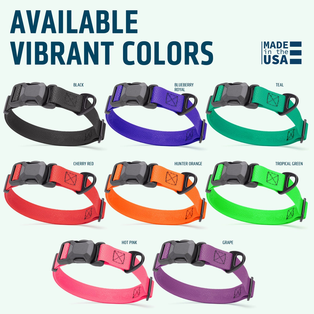 Dogline Pebble Emboss Biothane Dog Collar with Magnetic Buckle