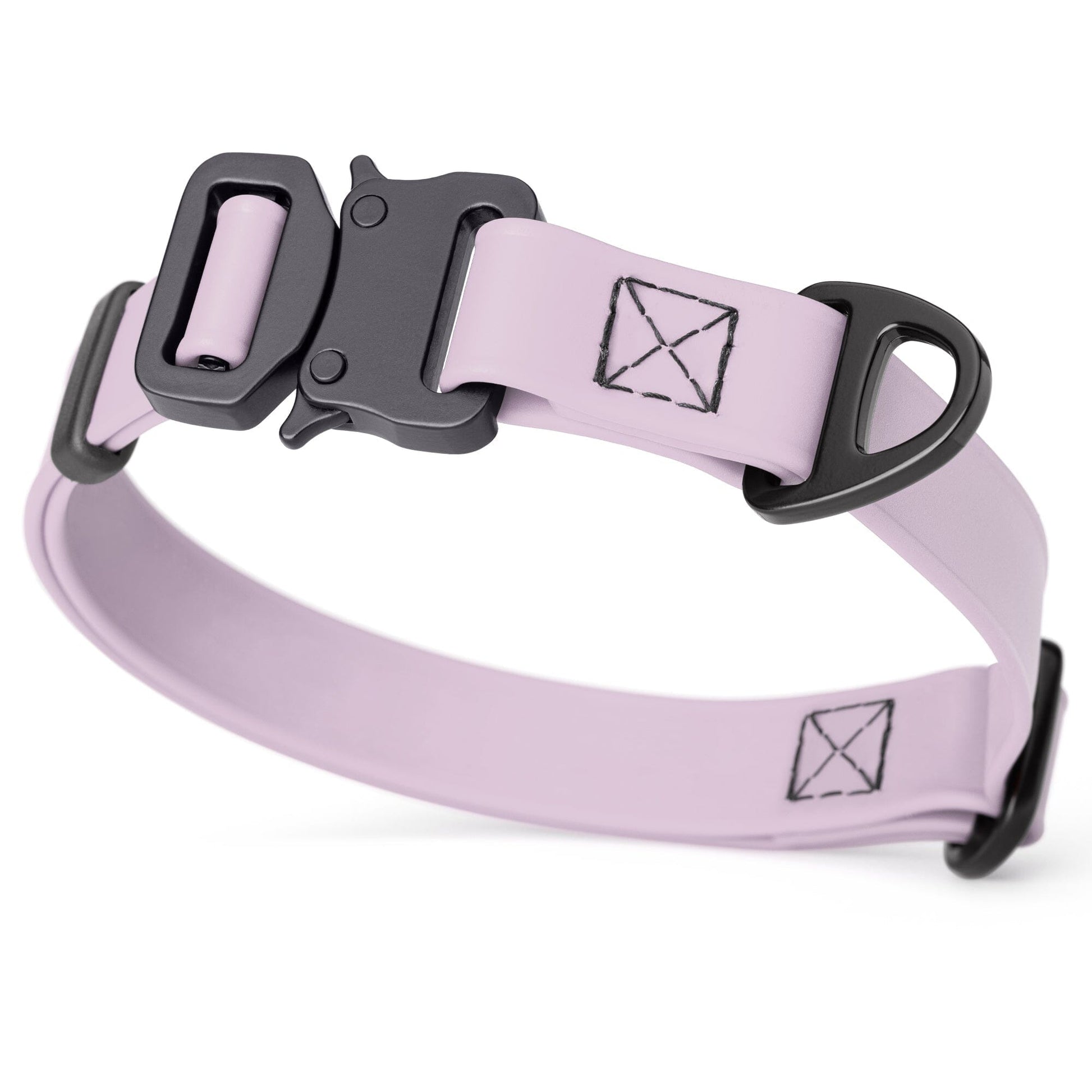 Dogline BioThane Dog Collar with Stab-Lock Quick Release Buckle