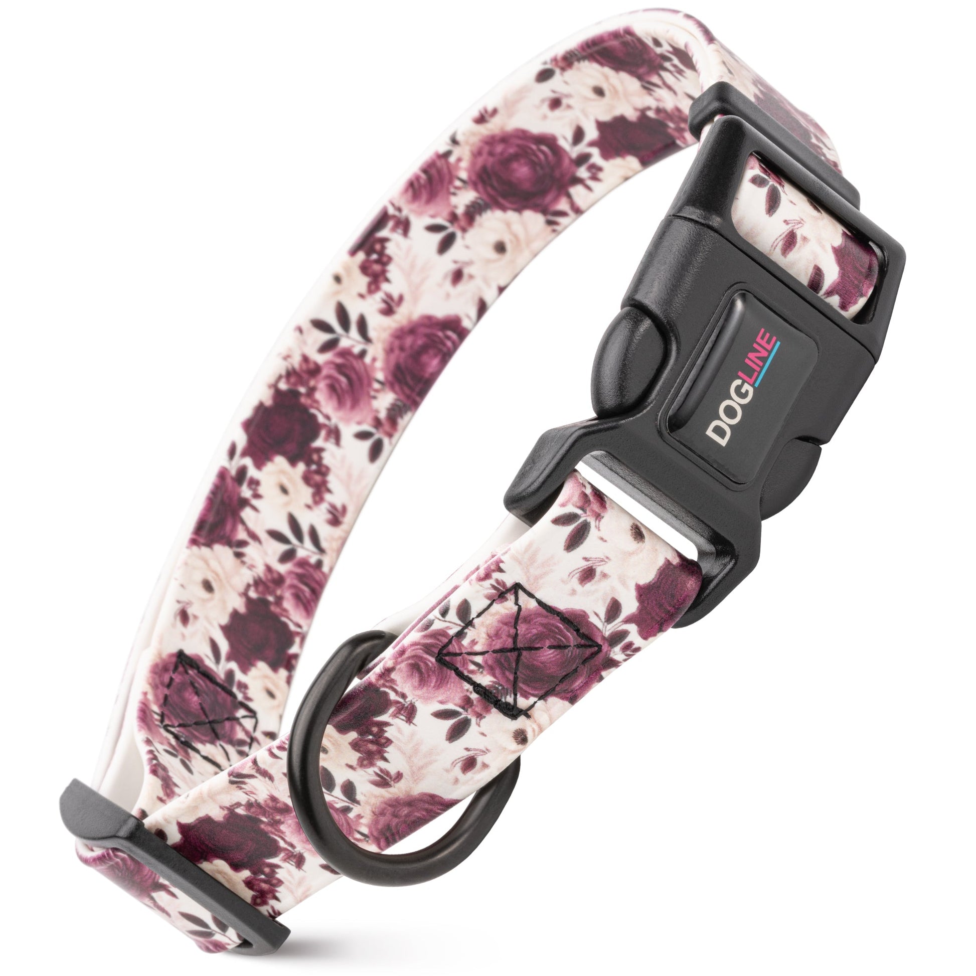 Dogline Biothane Full Color Design Printed Dog Collar with Quick Release Buckle