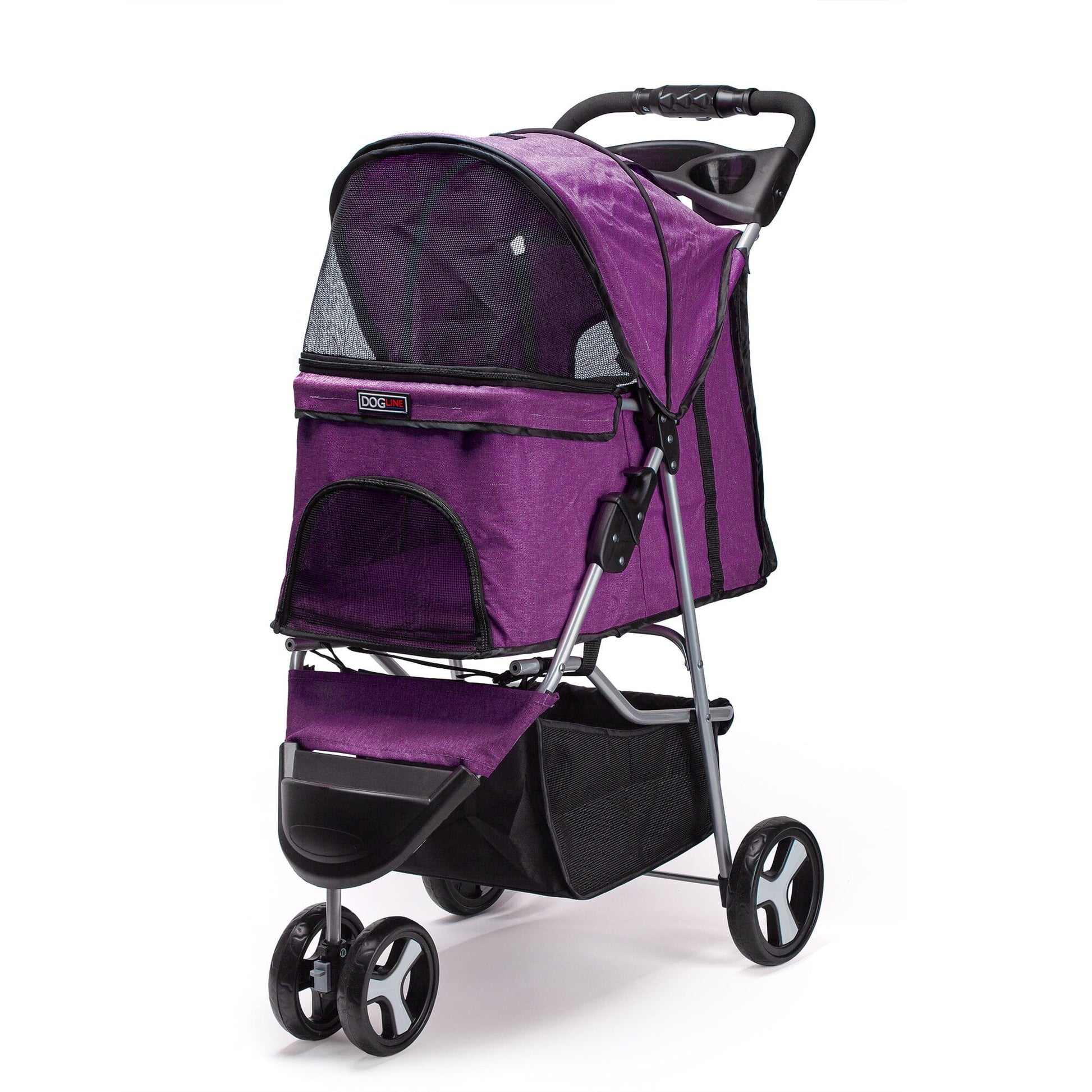 Casual Pet Stroller with a Removable Cup Holder
