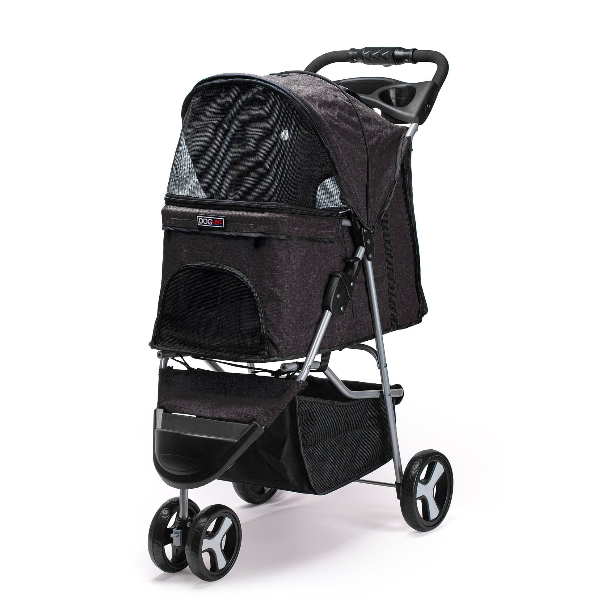 Casual Pet Stroller with a Removable Cup Holder