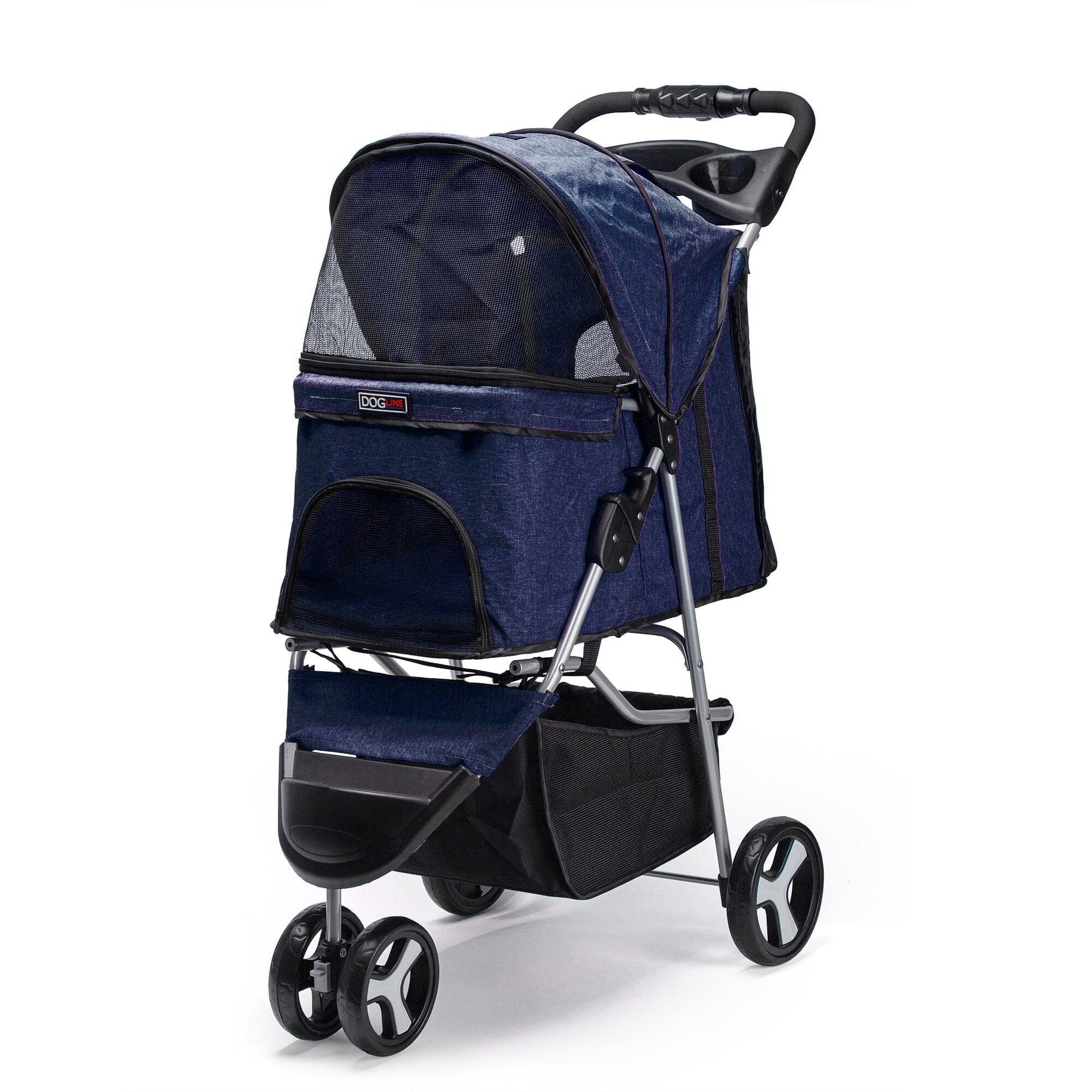 Casual Pet Stroller with a Removable Cup Holder