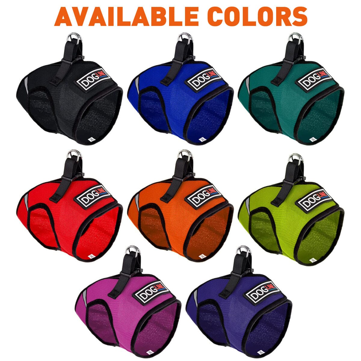 Boston Mesh Dog Harness + Built-in Hook & Loop Fastener