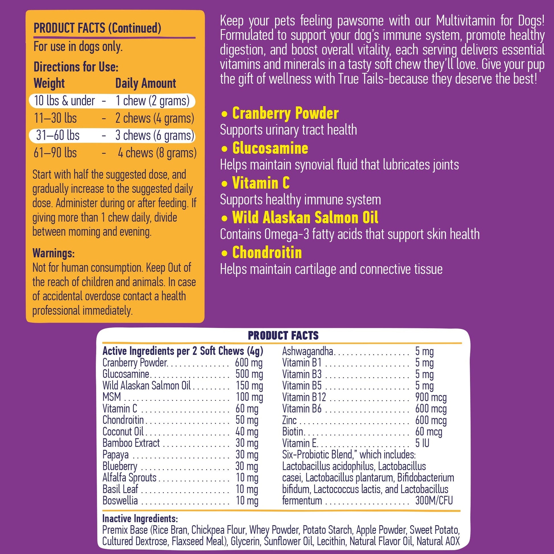 Multivitamin Chews For Dogs 9oz Jar (120 Count)