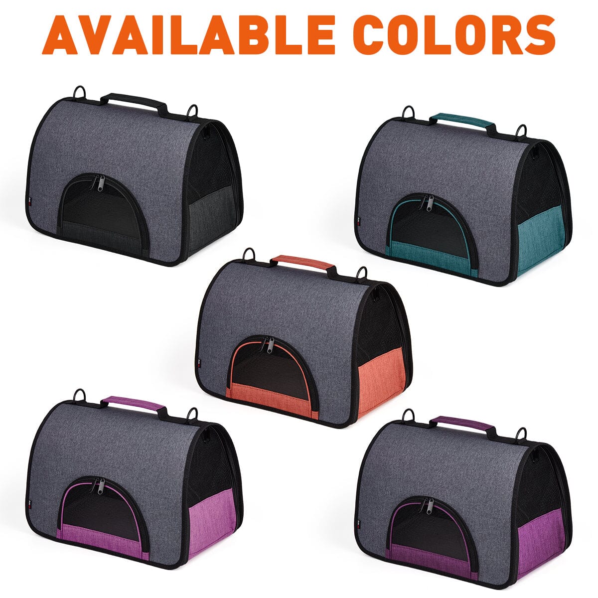 Dual Color Collapsible Pet Carrier