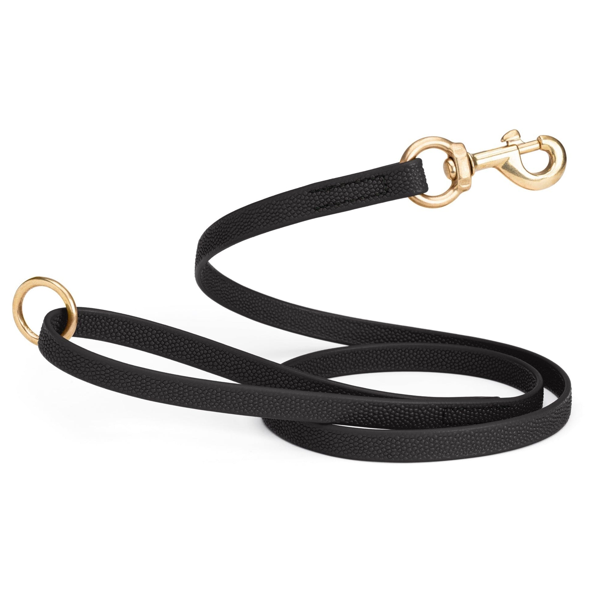 Viper Pebble Emboss BioThane Dog Leash with Solid Brass Hardware, 5 ft