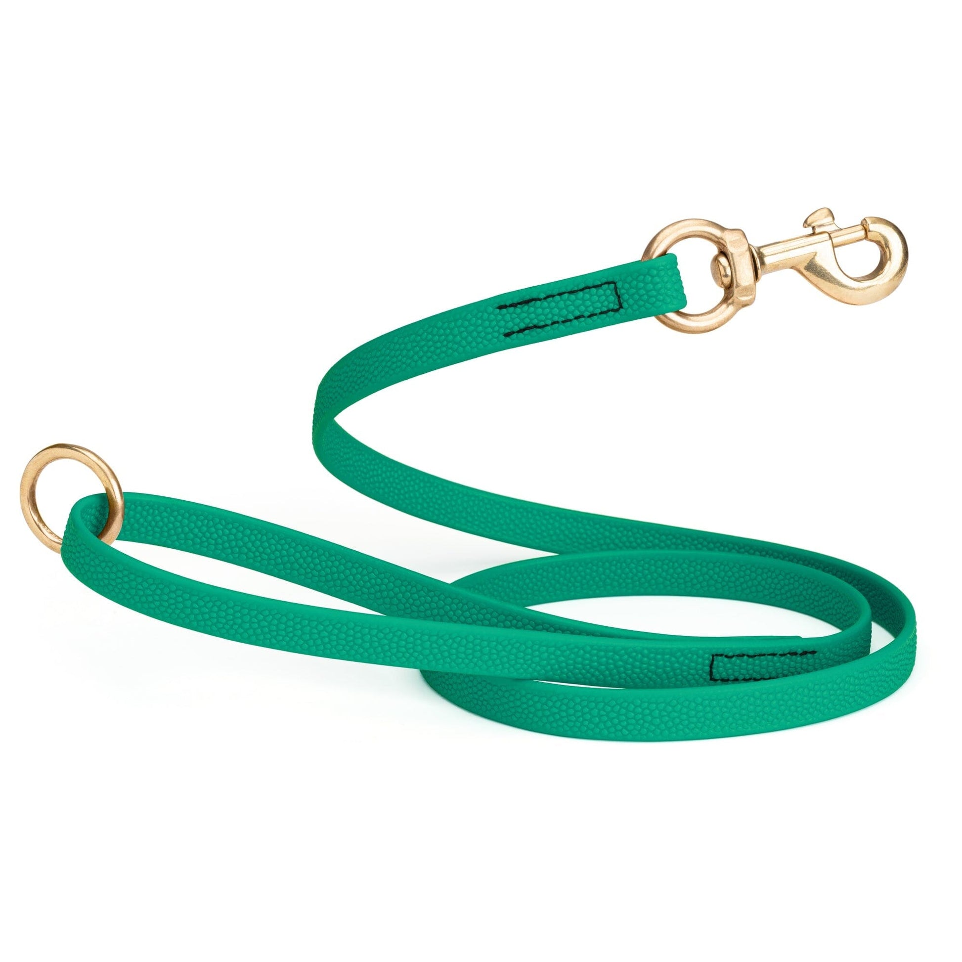 Viper Pebble Emboss BioThane Dog Leash with Solid Brass Hardware, 5 ft
