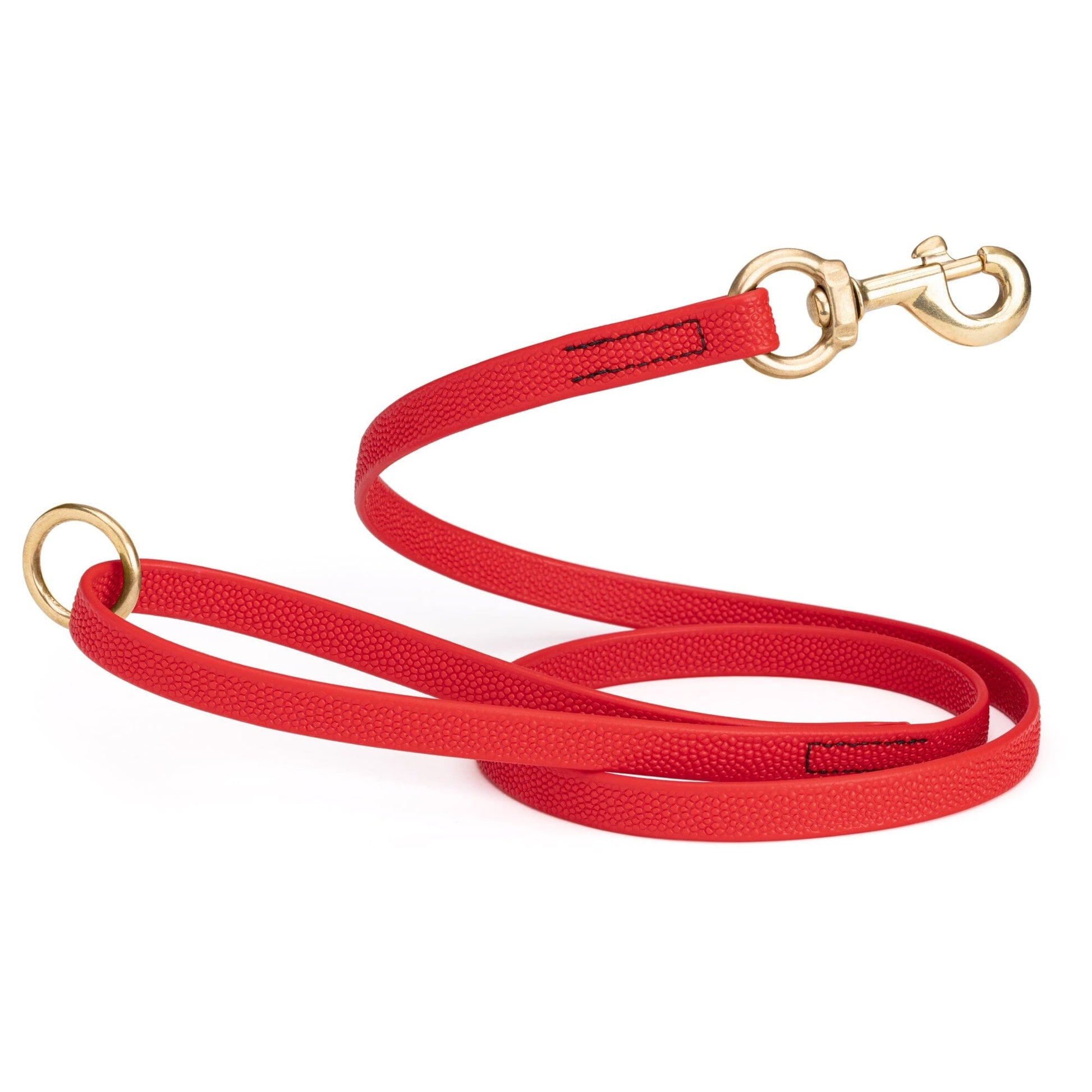 Viper Pebble Emboss BioThane Dog Leash with Solid Brass Hardware, 5 ft