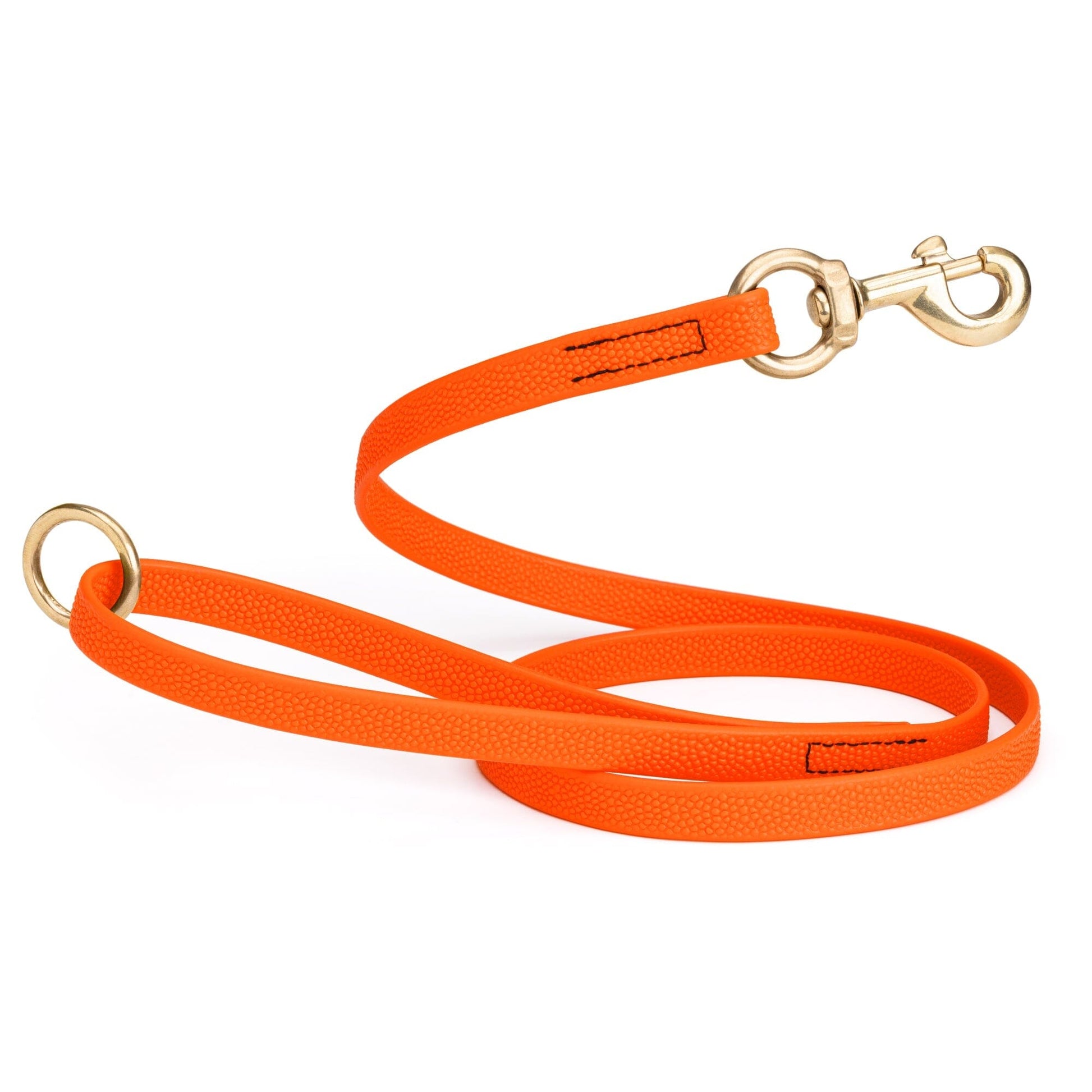 Viper Pebble Emboss BioThane Dog Leash with Solid Brass Hardware, 5 ft