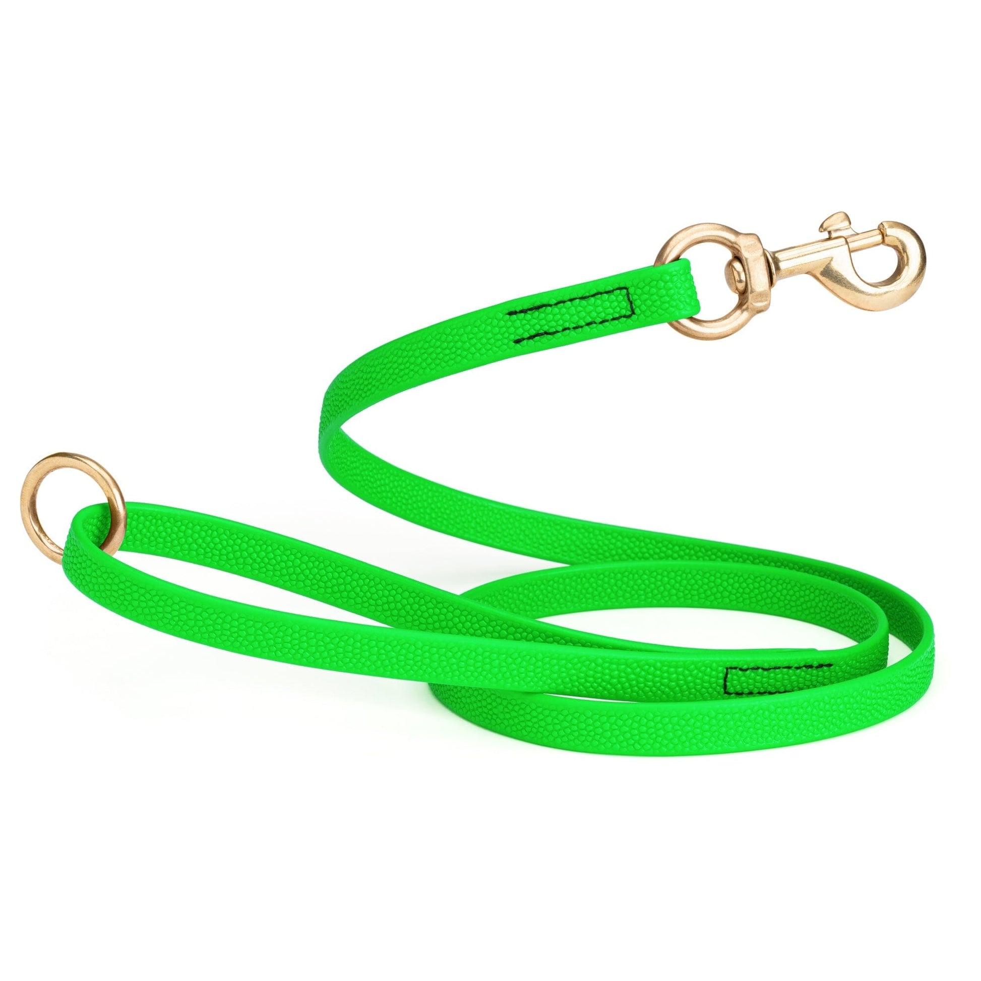 Viper Pebble Emboss BioThane Dog Leash with Solid Brass Hardware, 5 ft