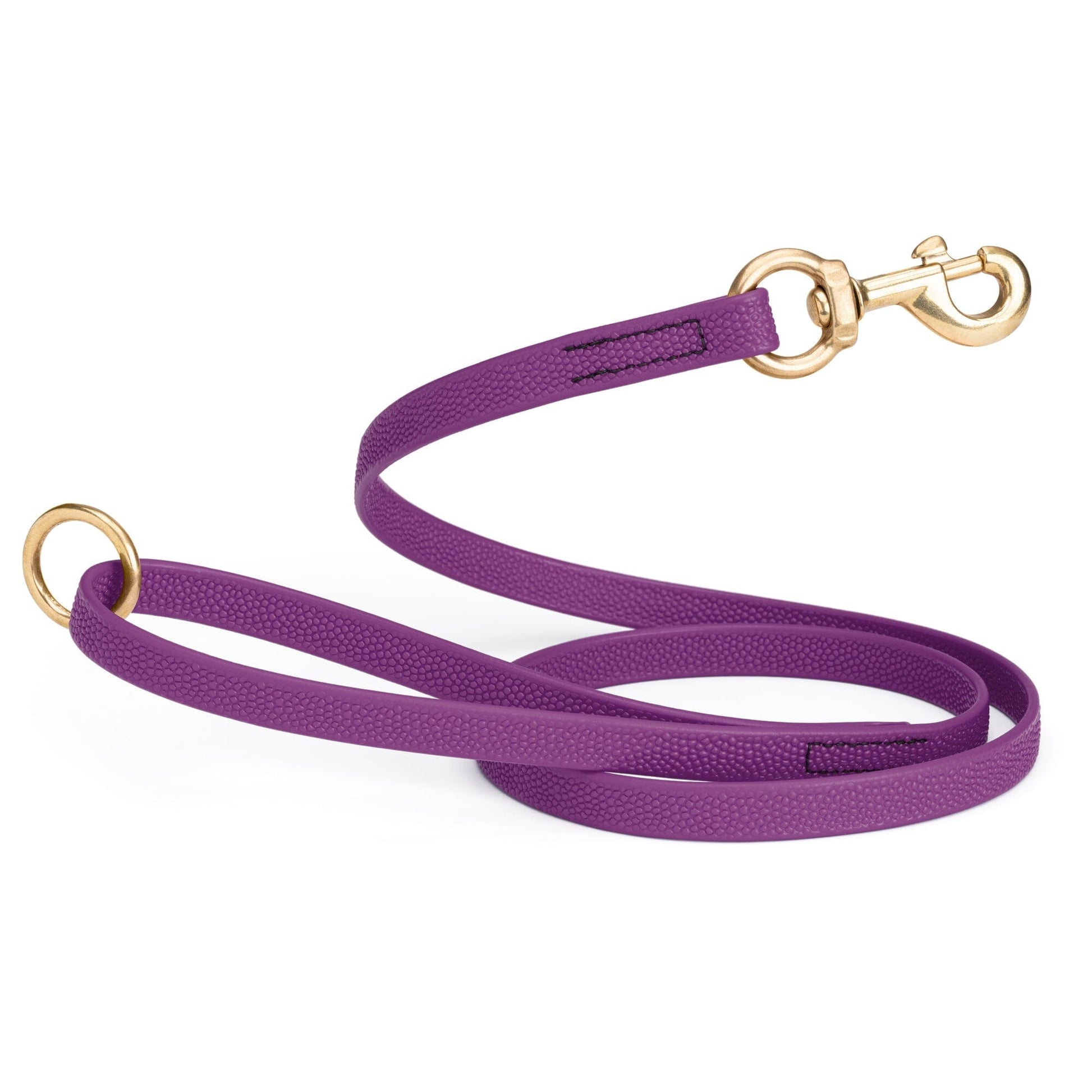 Viper Pebble Emboss BioThane Dog Leash with Solid Brass Hardware, 5 ft