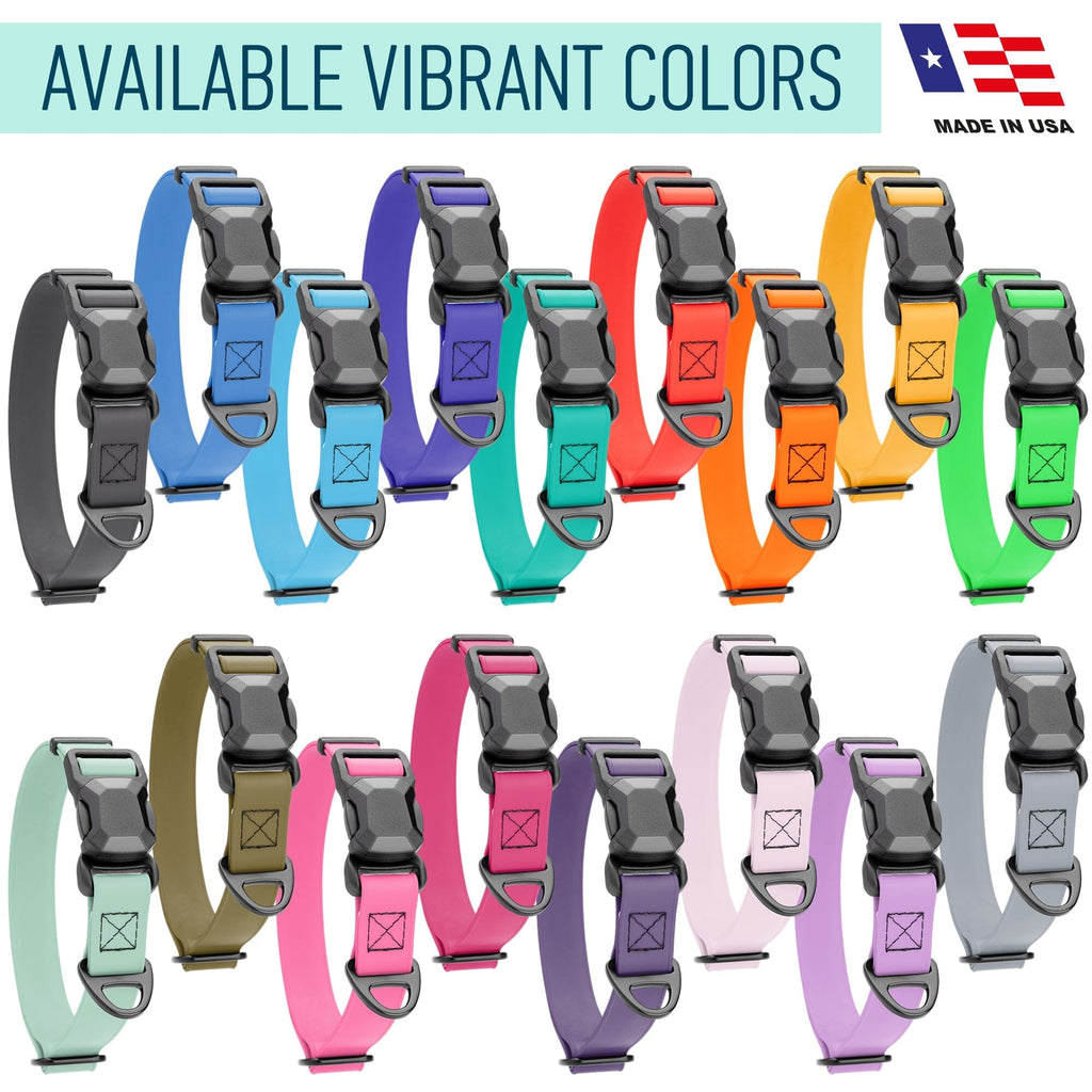 Biothane Waterproof Dog Collar with Magnetic Quick Release Buckle