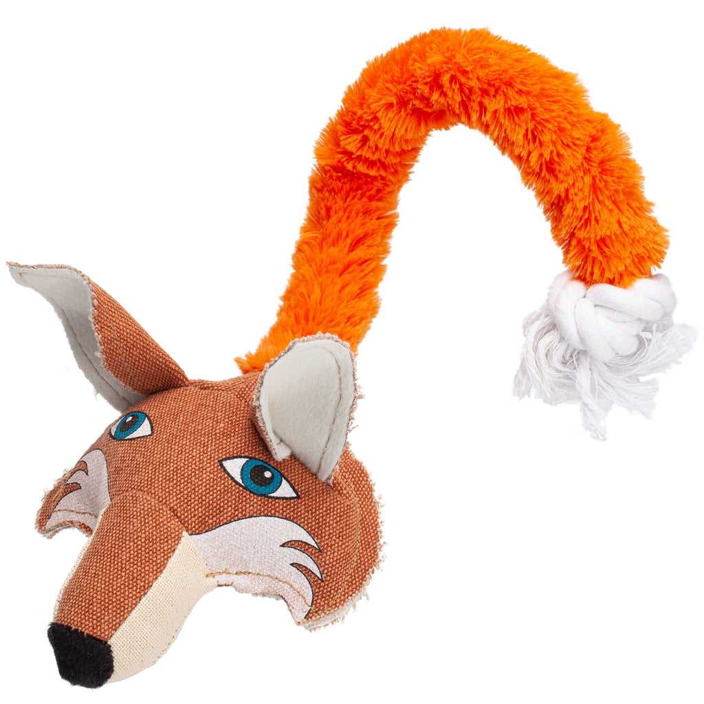 22" Safari Fox Animal Toy with Embedded Ball & Rope