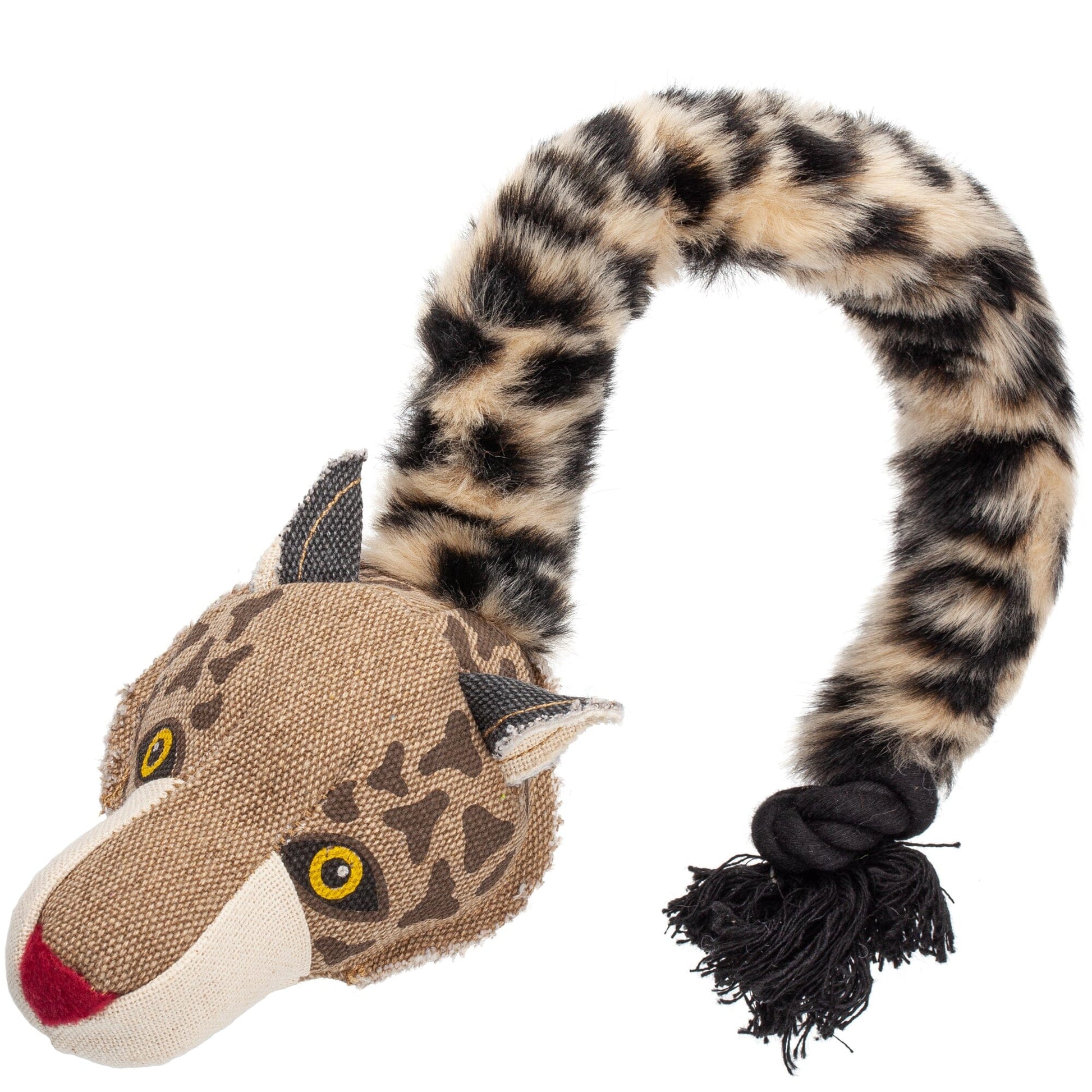 22" Safari Leopard Animal Toy with Embedded Ball & Rope